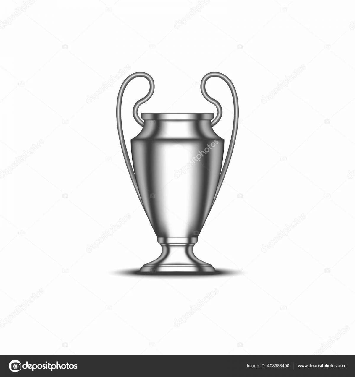 Champions League Cup bright coloring