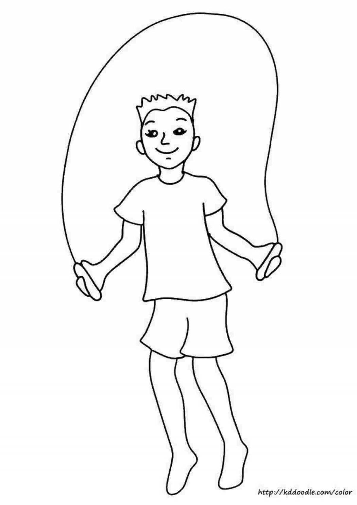 Interesting agnia barto rope coloring page