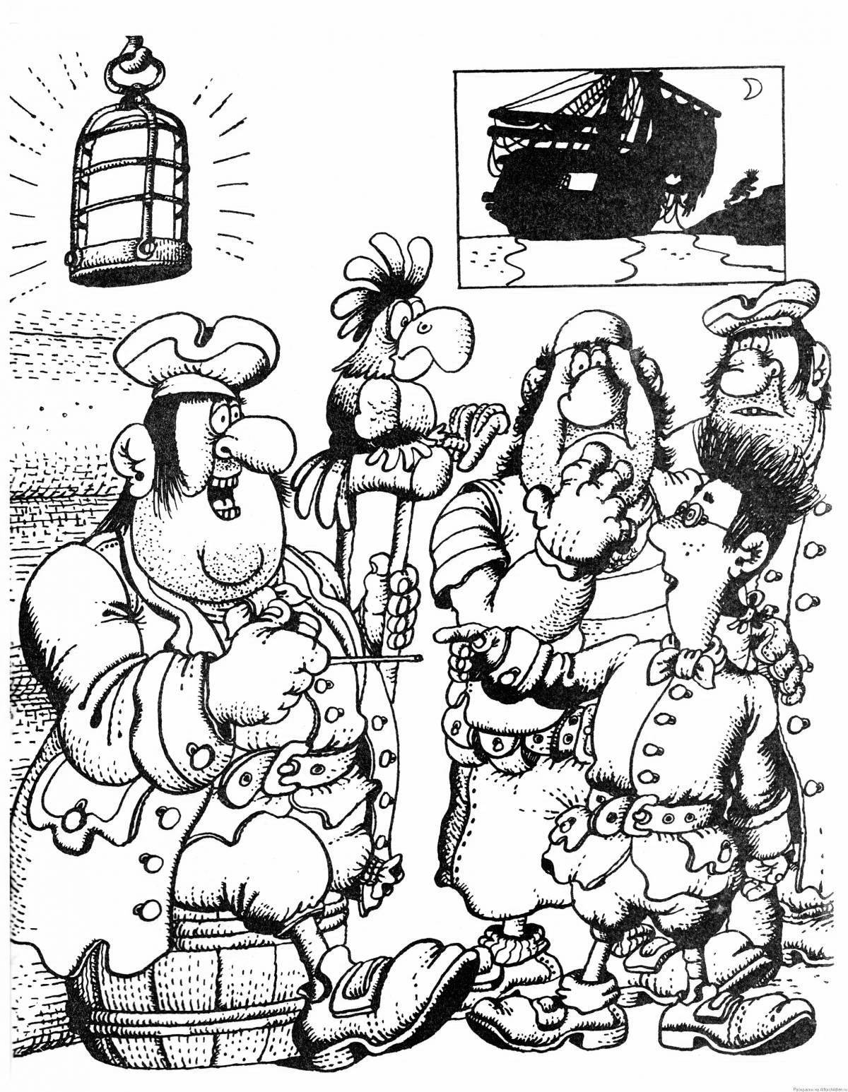 Coloring page magic captain vrungel