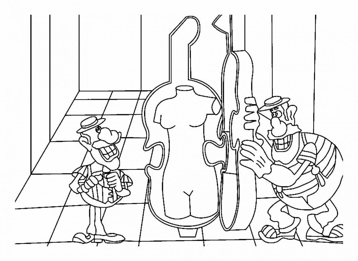 Coloring page amazing captain vrungel