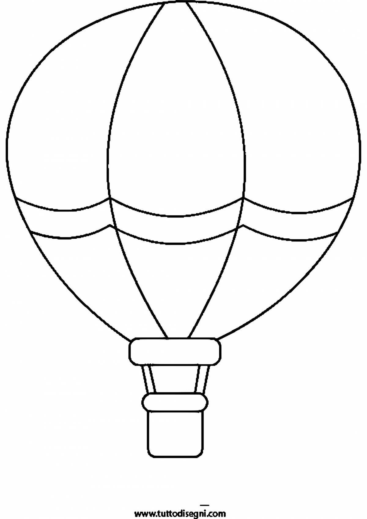 Coloring page bizarre bunch of balloons