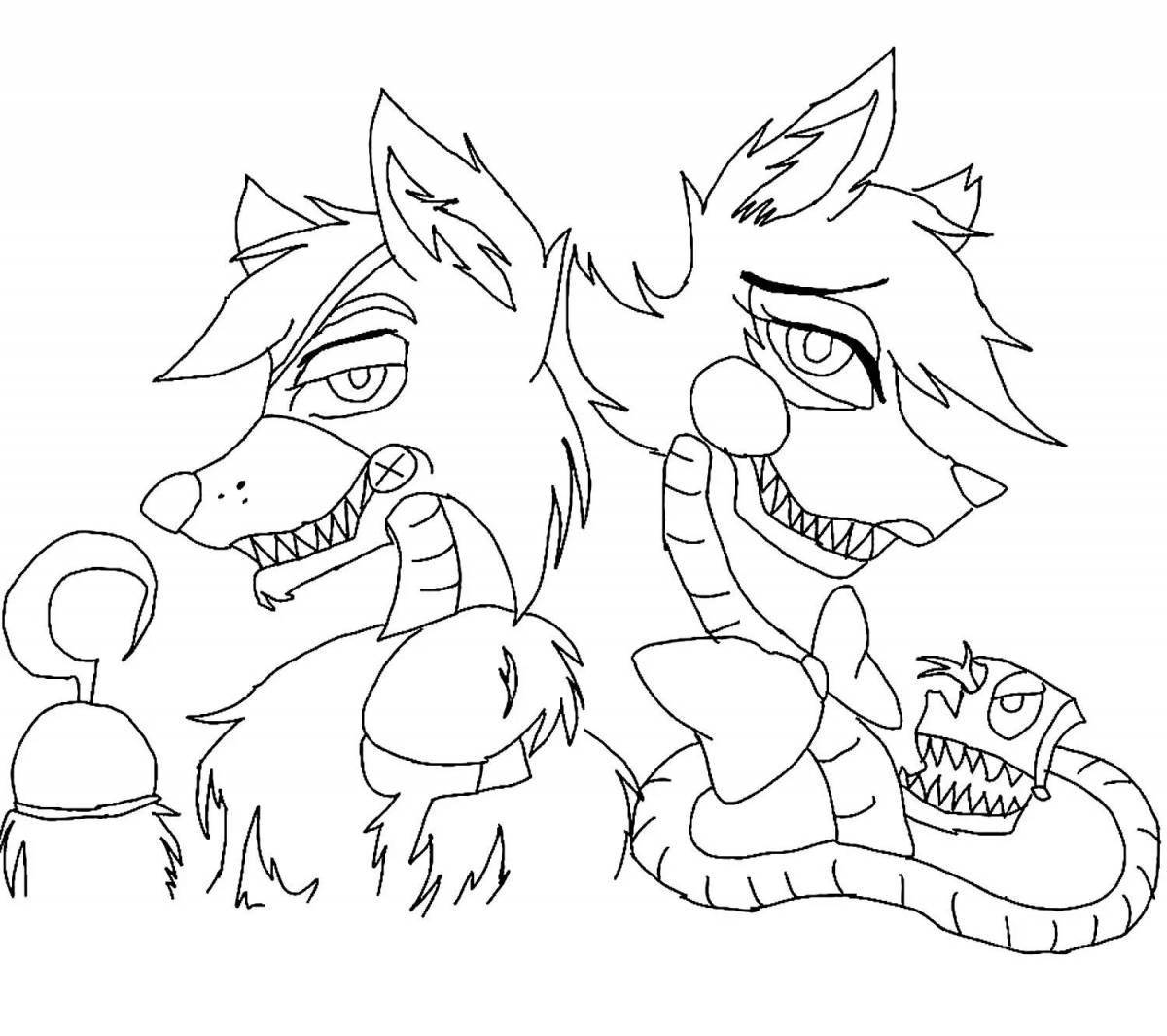 Photo Fun coloring mangle fnaf 2