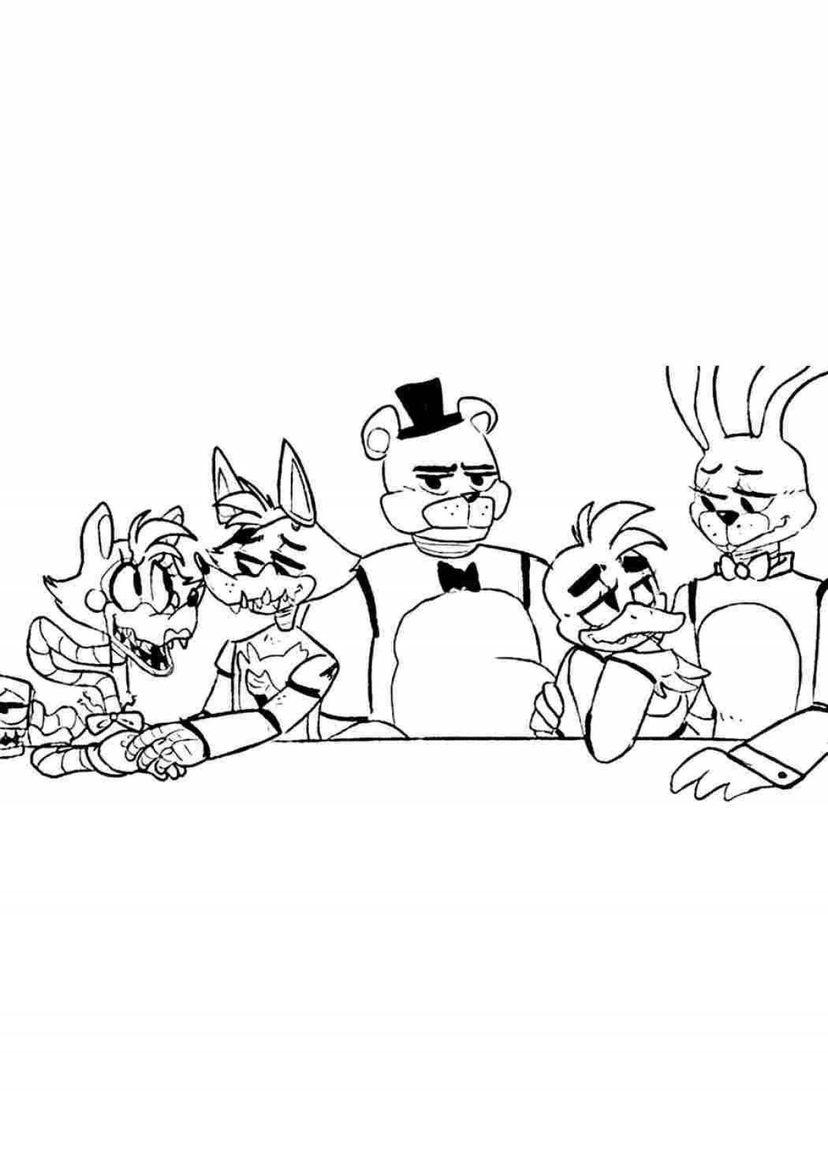 Photo Impressive coloring mangle fnaf 2