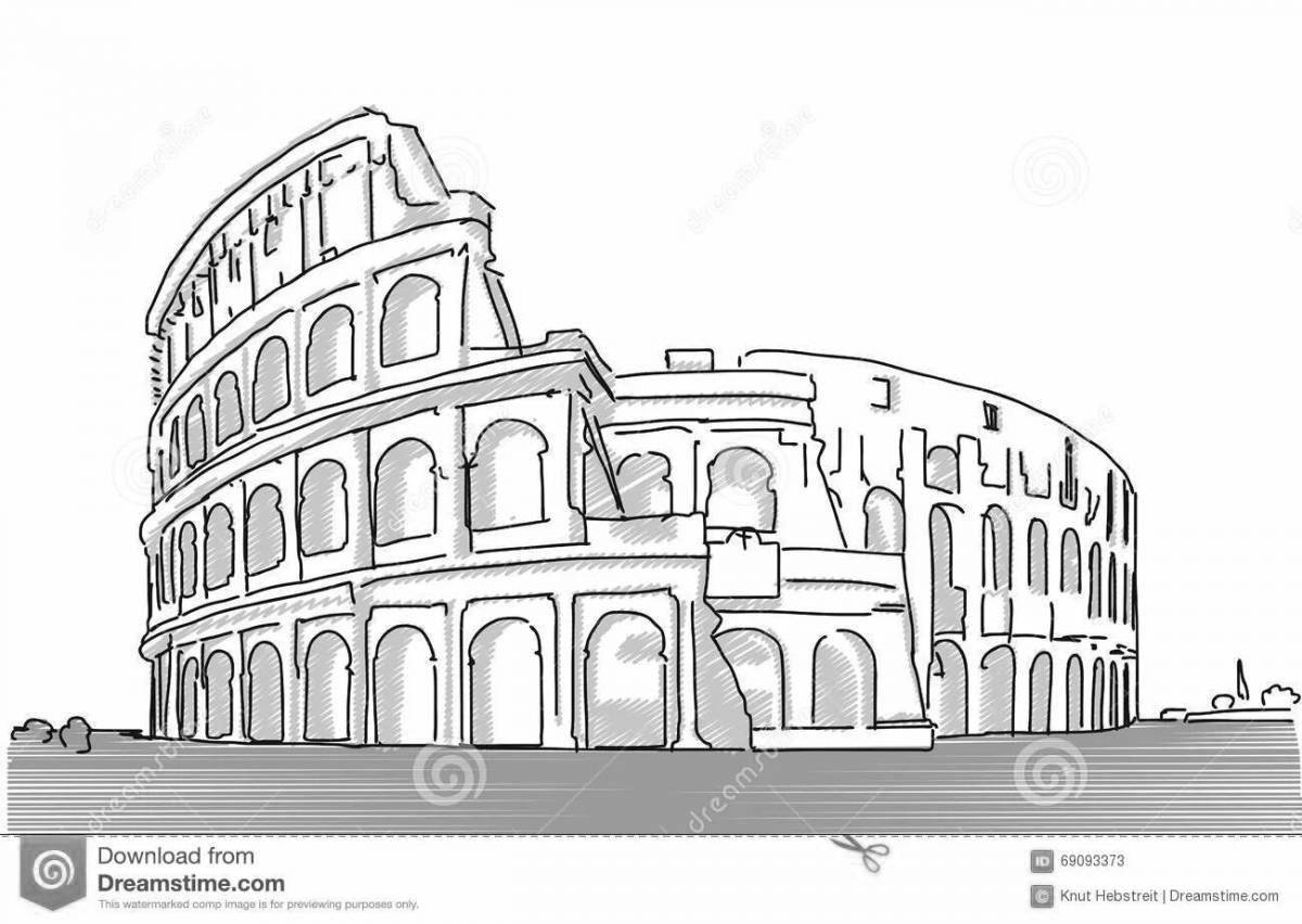 Coliseum big coliseum in rome