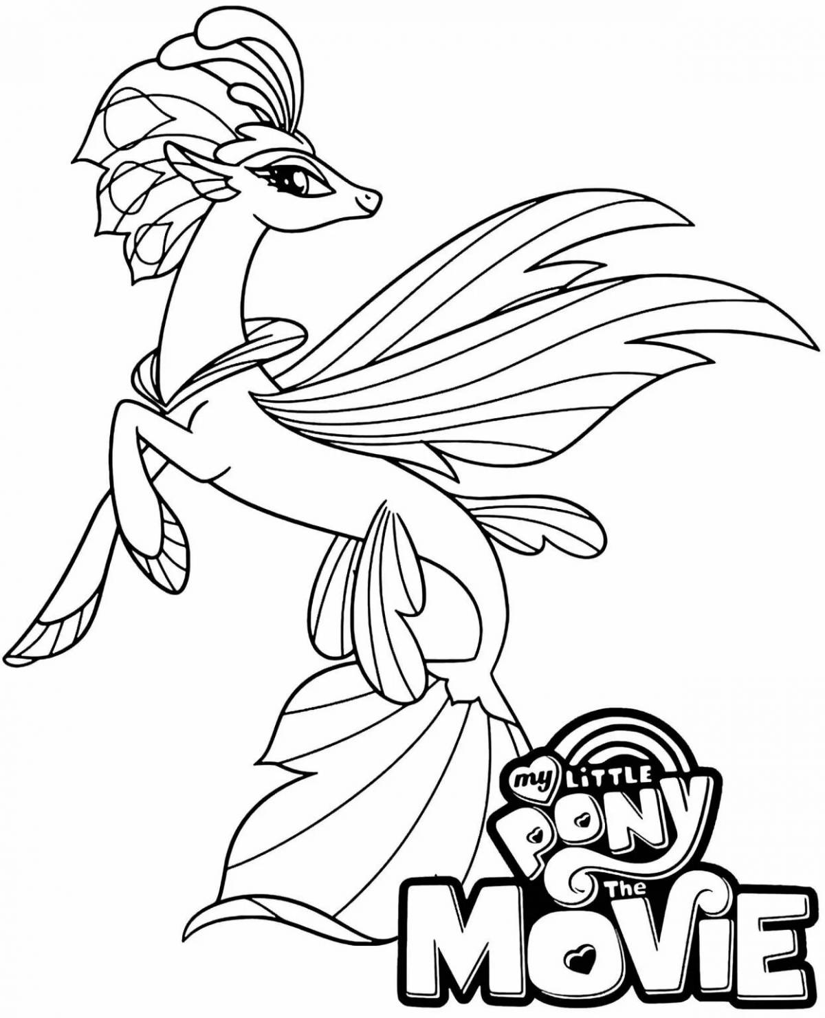 Magic coloring malital pony mermaid