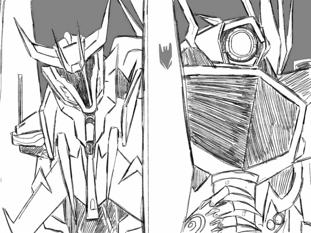 Amazing transformers prime archie coloring book