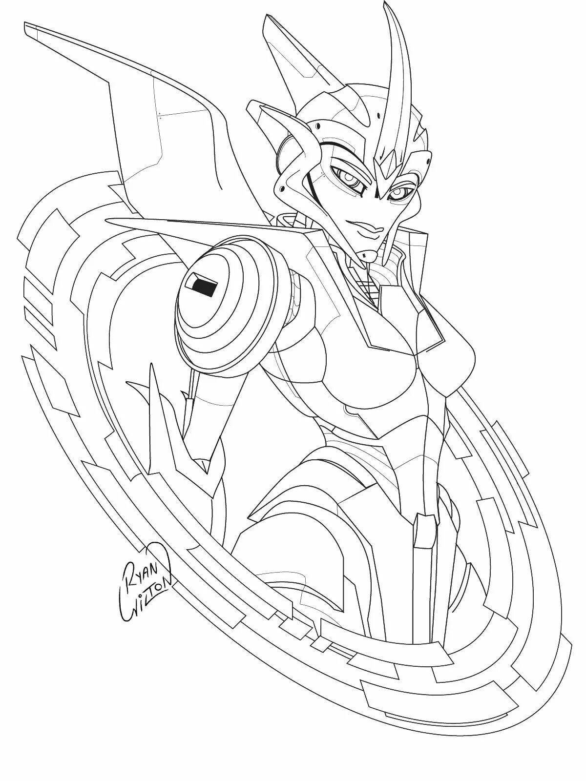 Exciting transformers prime archie coloring book