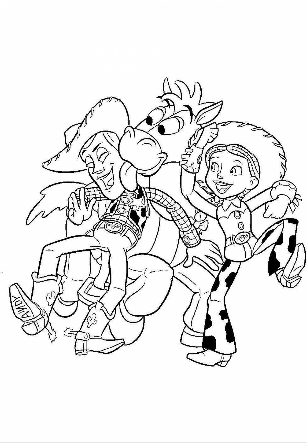 Exciting Jessie Toy Story coloring book