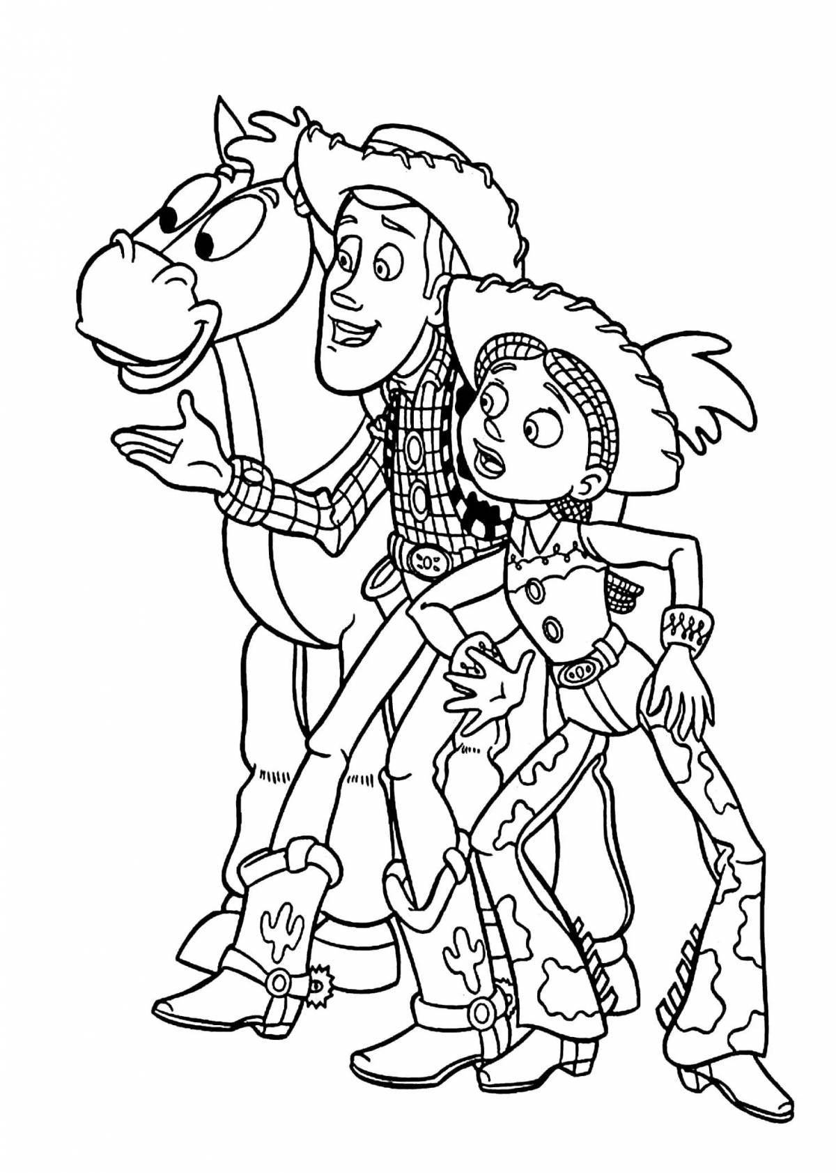 Coloring book Jessie's glorious toy story