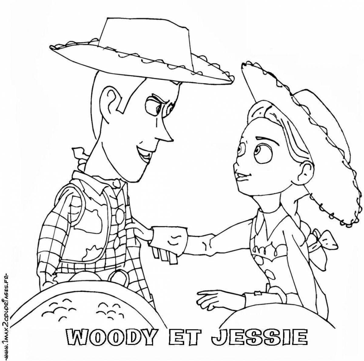 Jesse's magical toy story coloring book