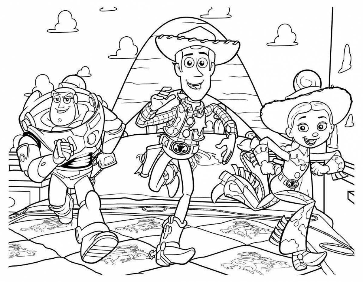 Adorable jessie toy story coloring book