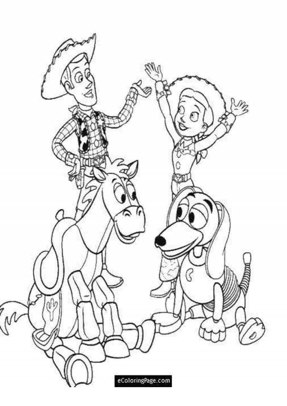 Adorable Jessie Toy Story Coloring Book