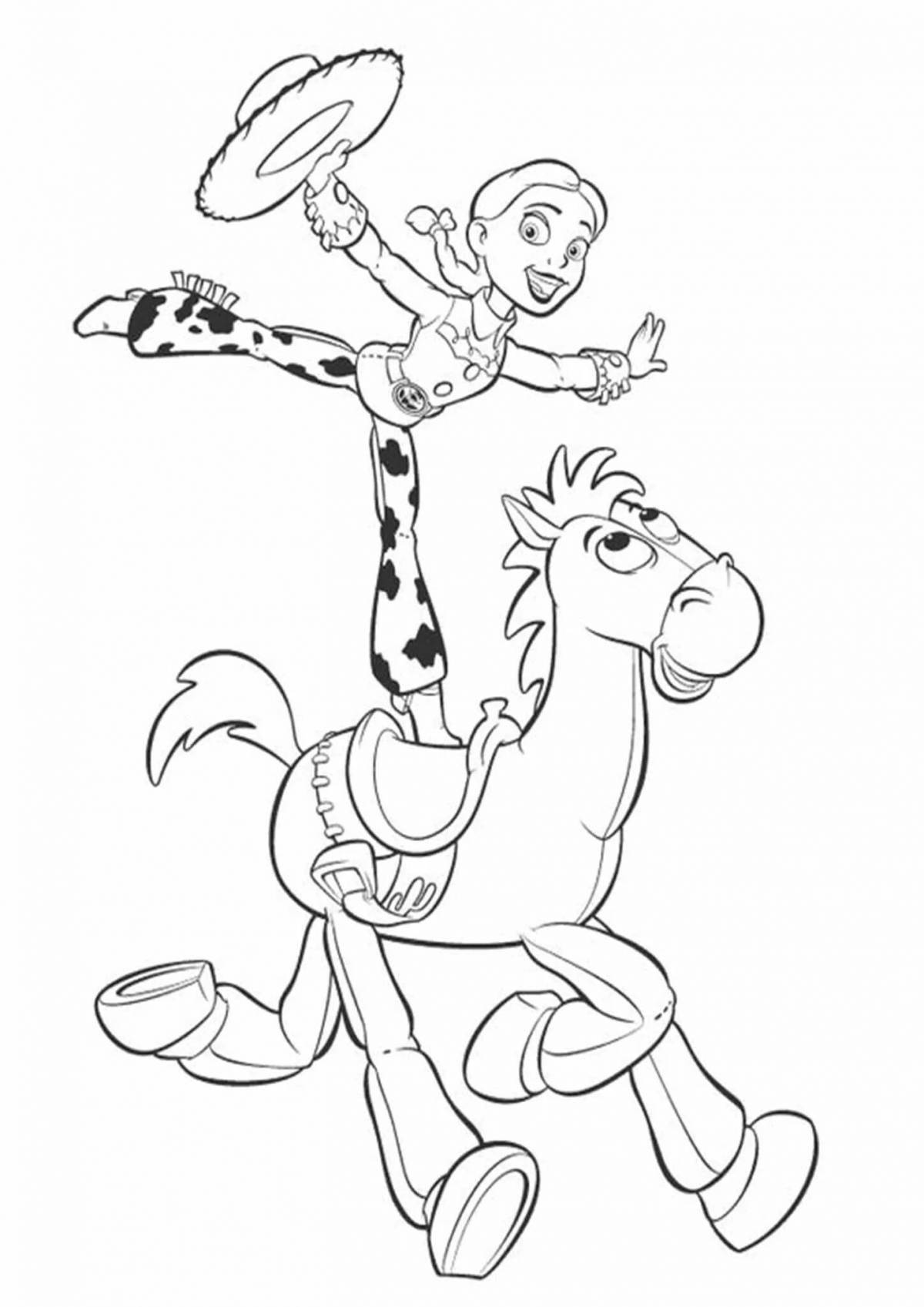 Jesse's Wonderful Toy Story Coloring Page