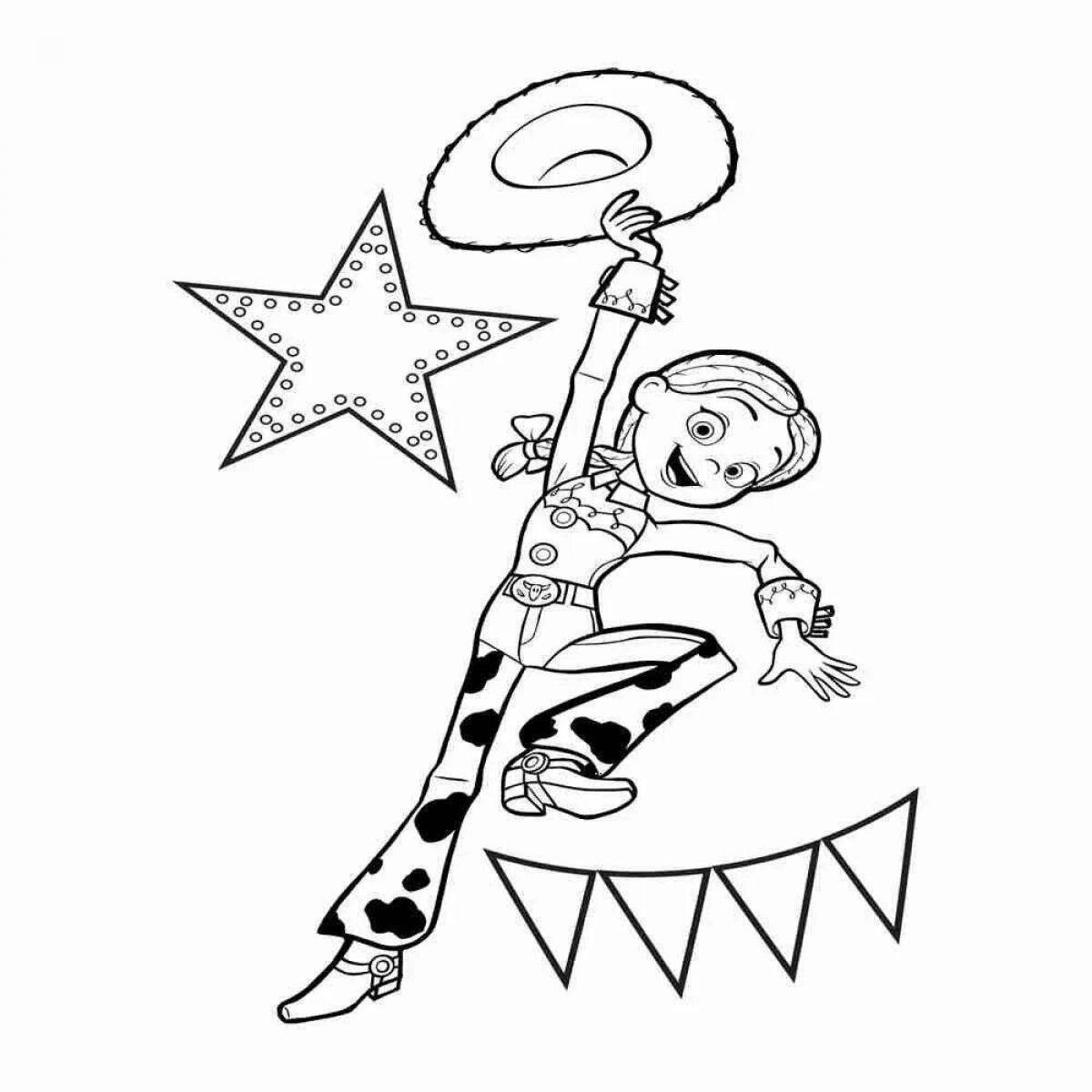 Jessie's Incredible Toy Story Coloring Page