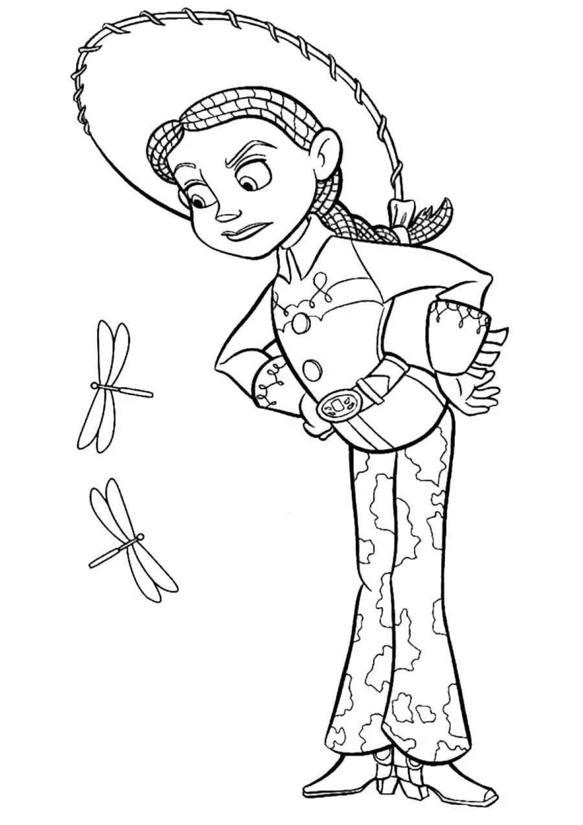 Sweet jessie toy story coloring book