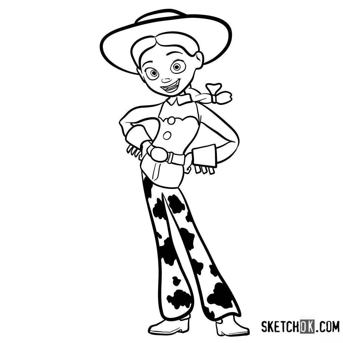 Coloring live jessie toy story