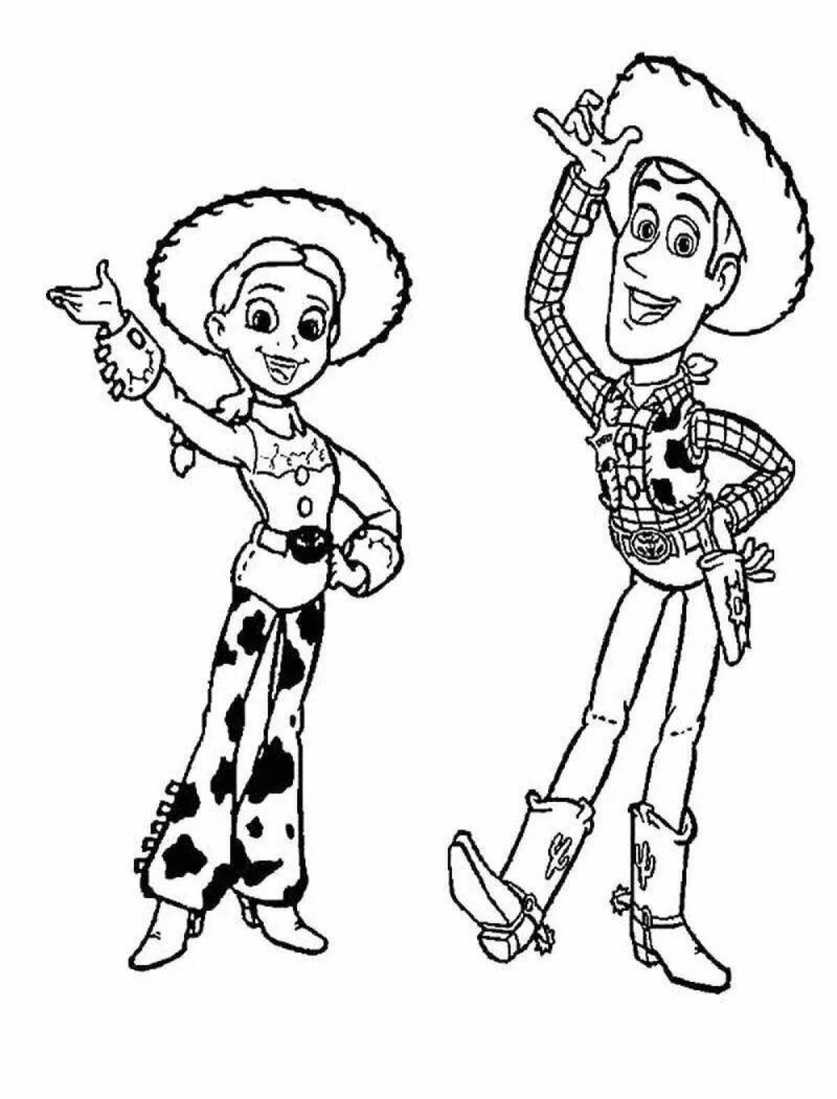 Jessie's living toy story coloring book