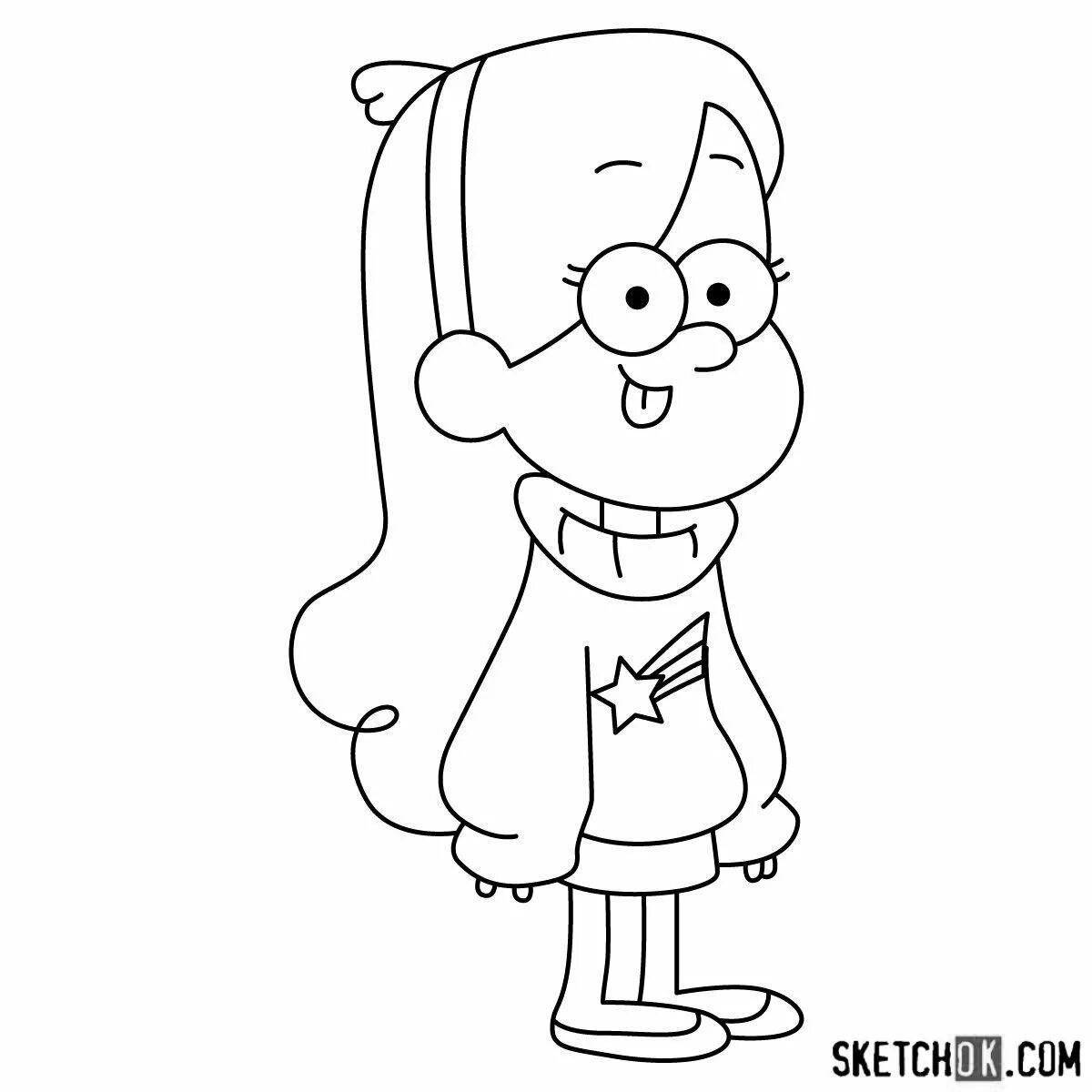 Coloring lively mabel