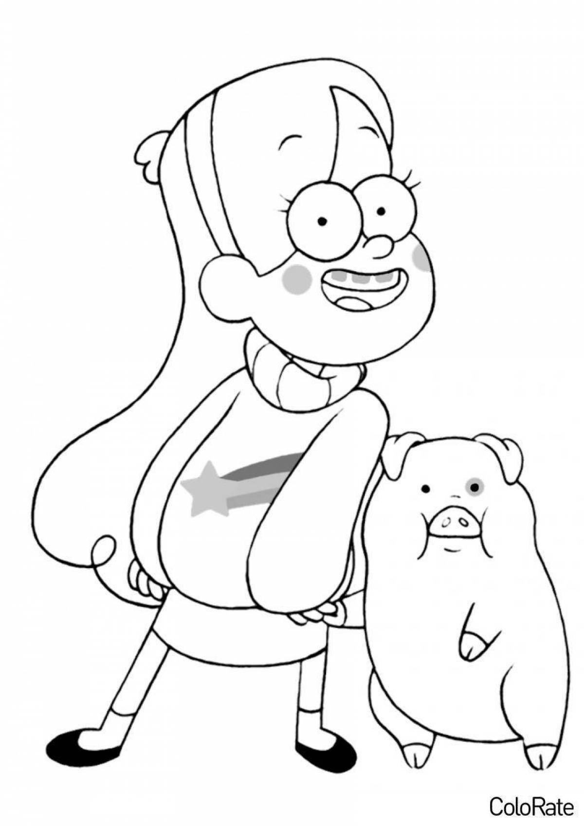 Attractive mabel coloring