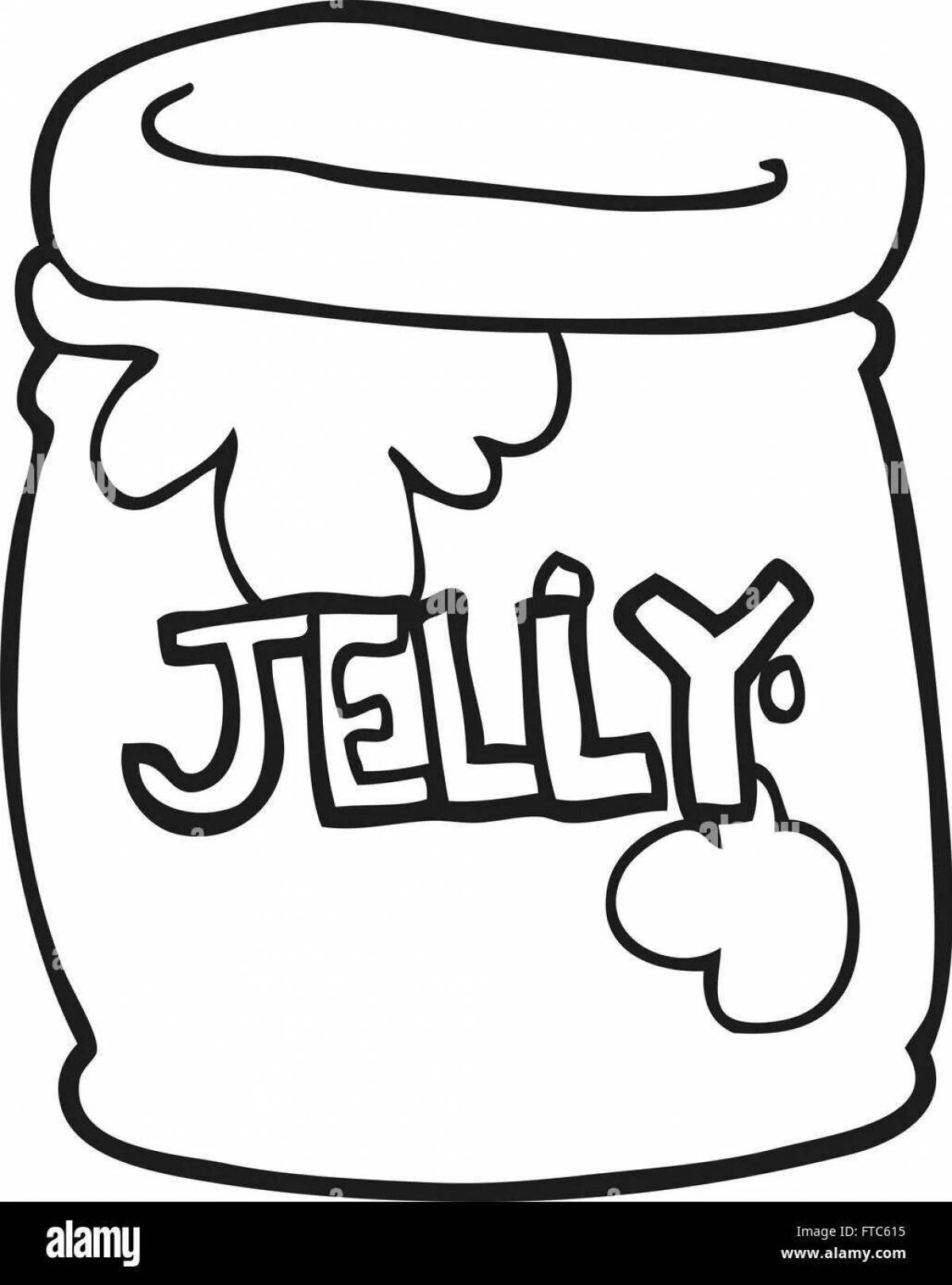 Bright jelly coloring book for kids