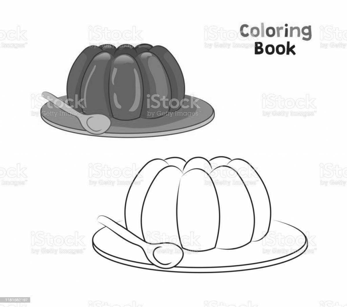Fabulous jelly coloring book for kids