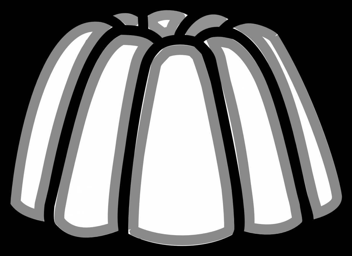 Cute jelly coloring book for kids