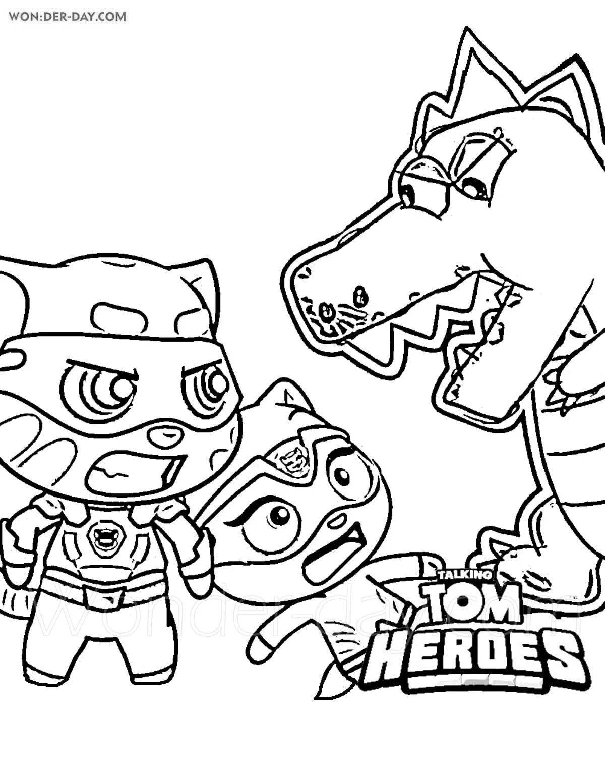 Fun tom and ben coloring pages