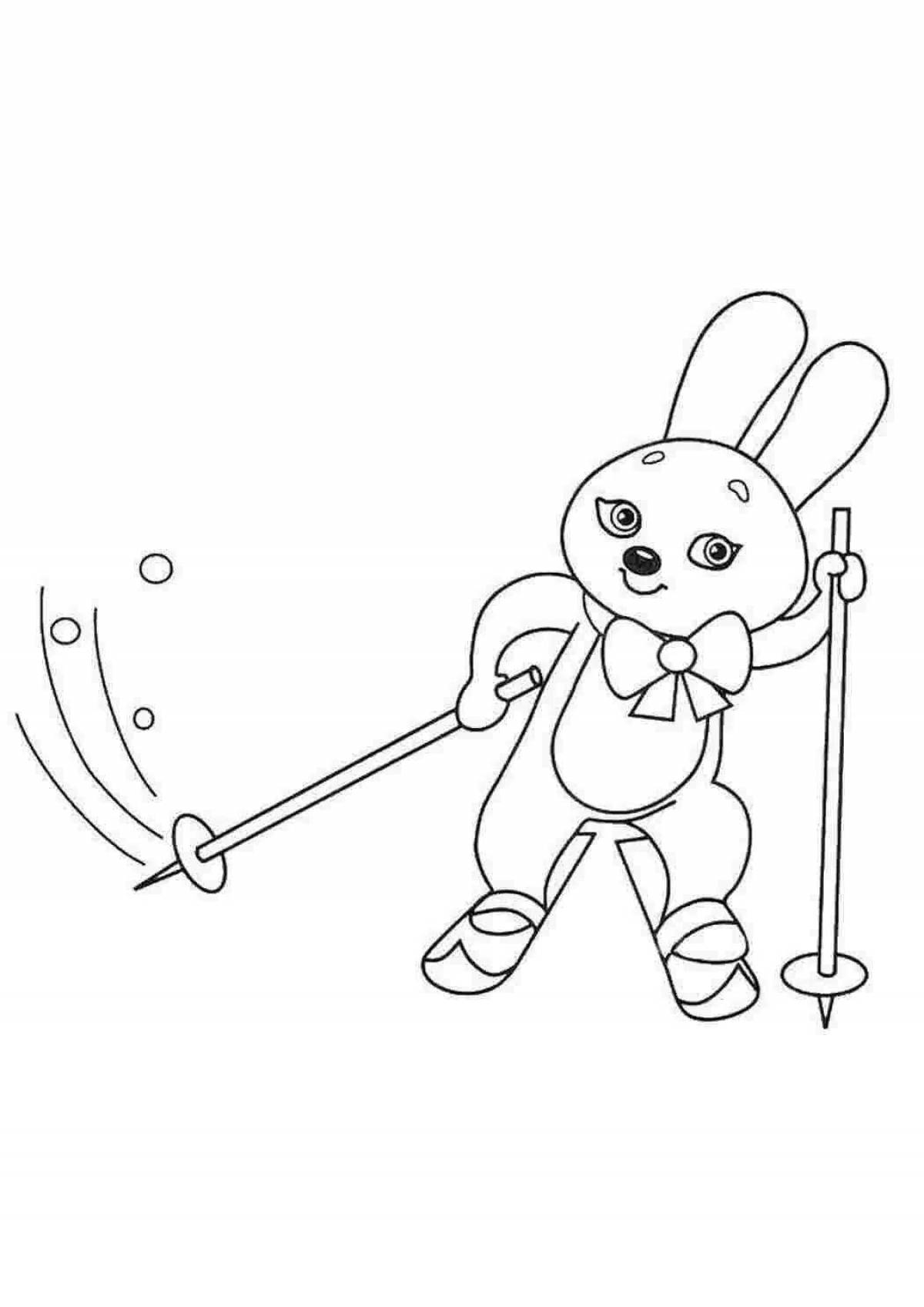 Shining Winter Olympics coloring page