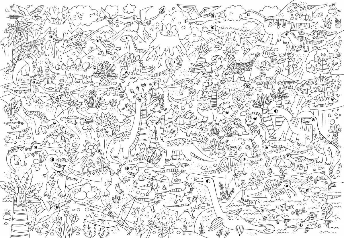 Color-overload coloring page many at once