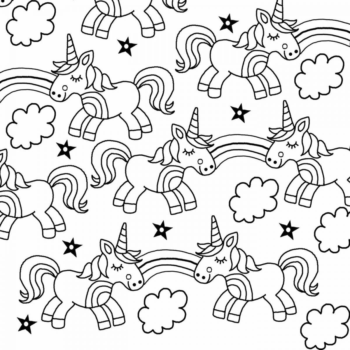 Color-surge coloring page many at once
