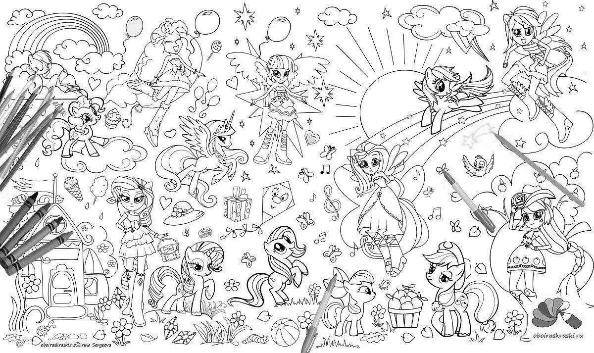 Creative coloring wallpaper for kids