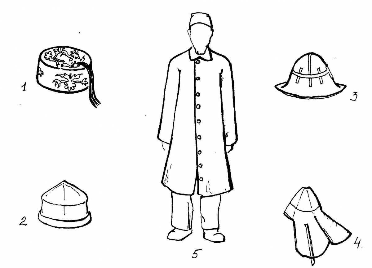 Crazy coloring skullcap for kids