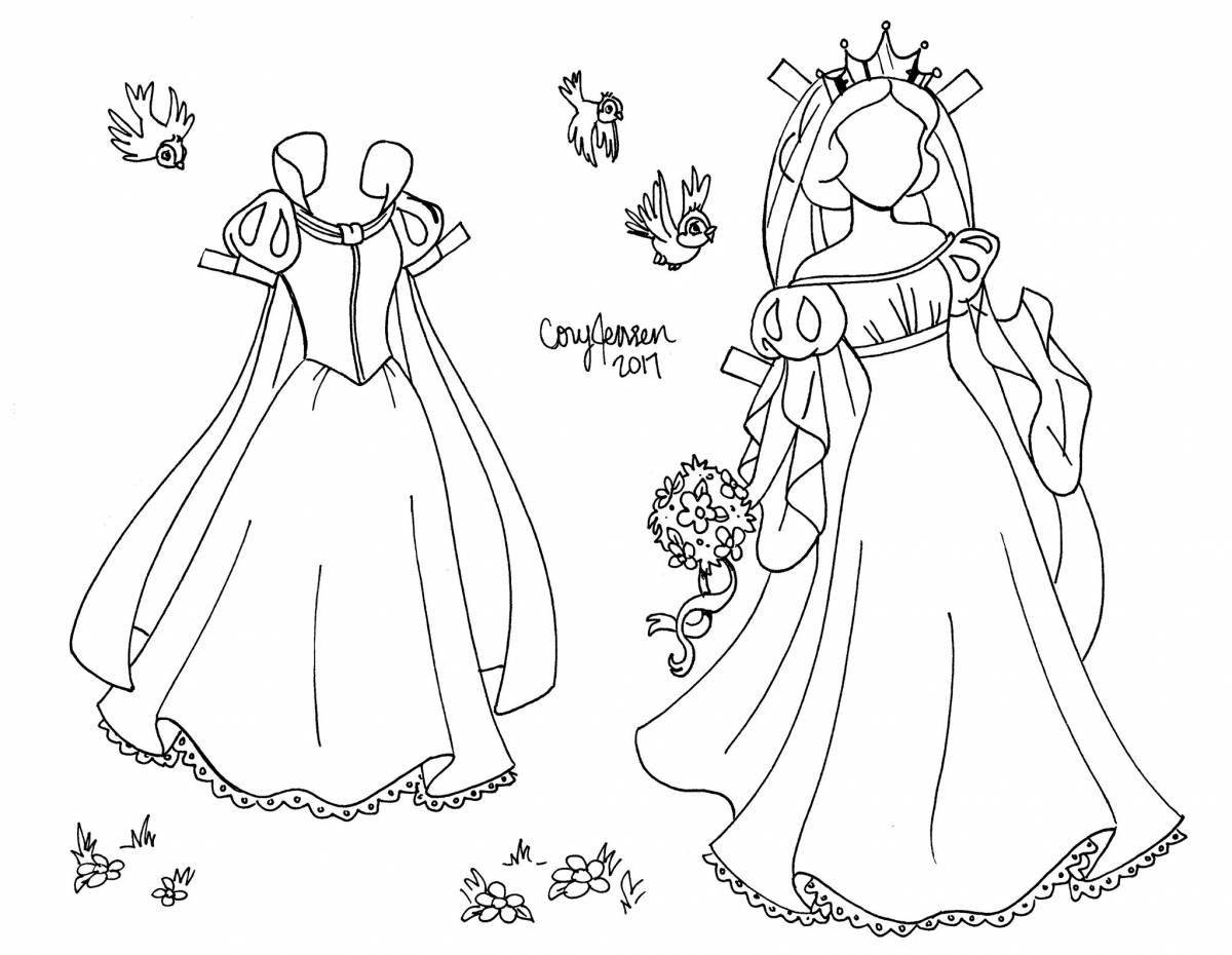 Amazing princess doll coloring game