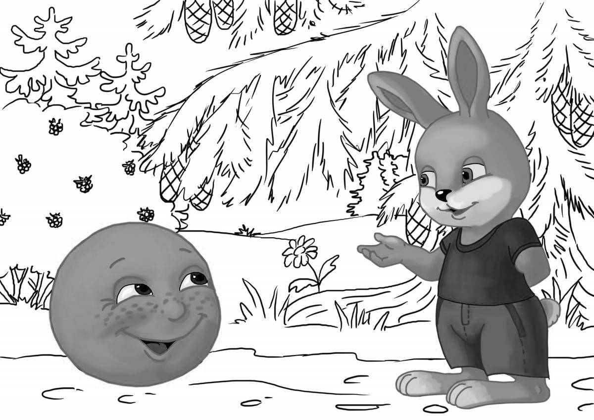 Adorable bunny and bun coloring pages