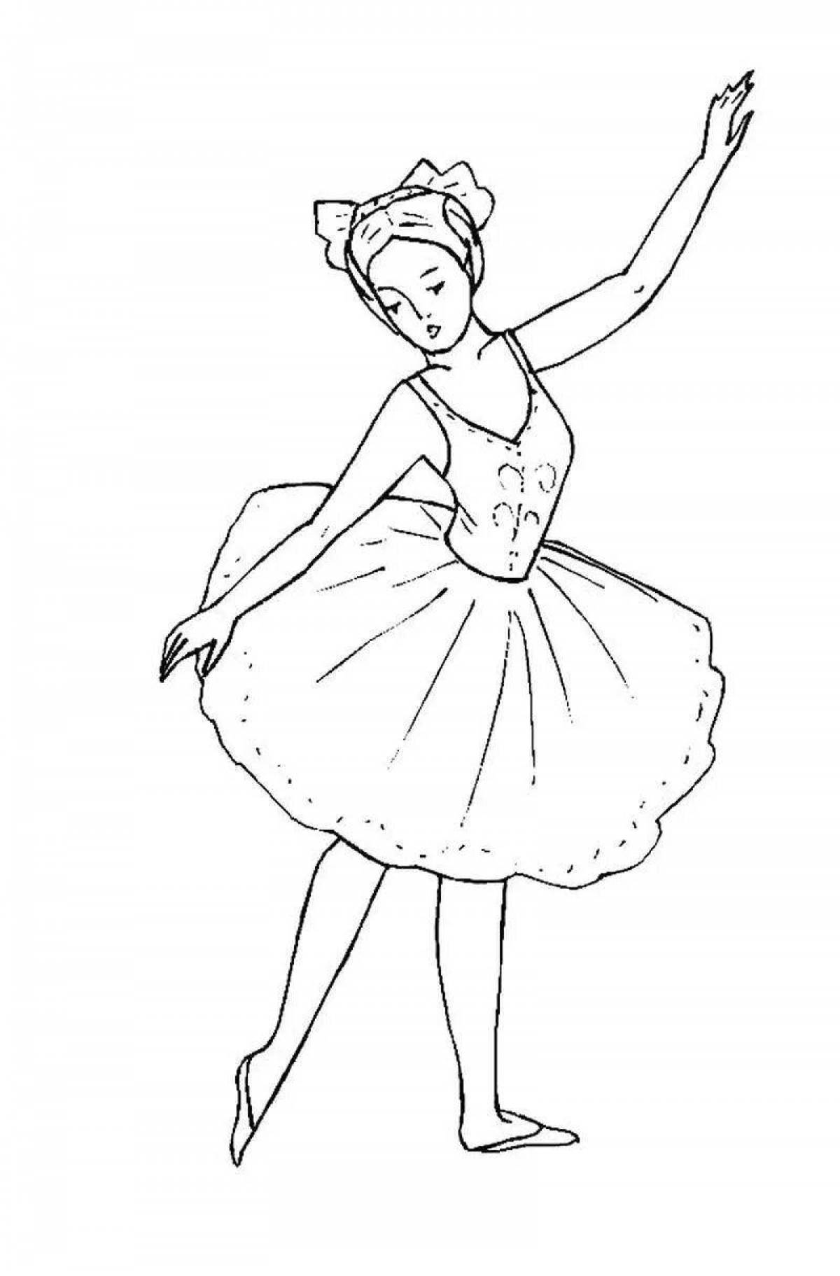 Magical ballet coloring book for kids