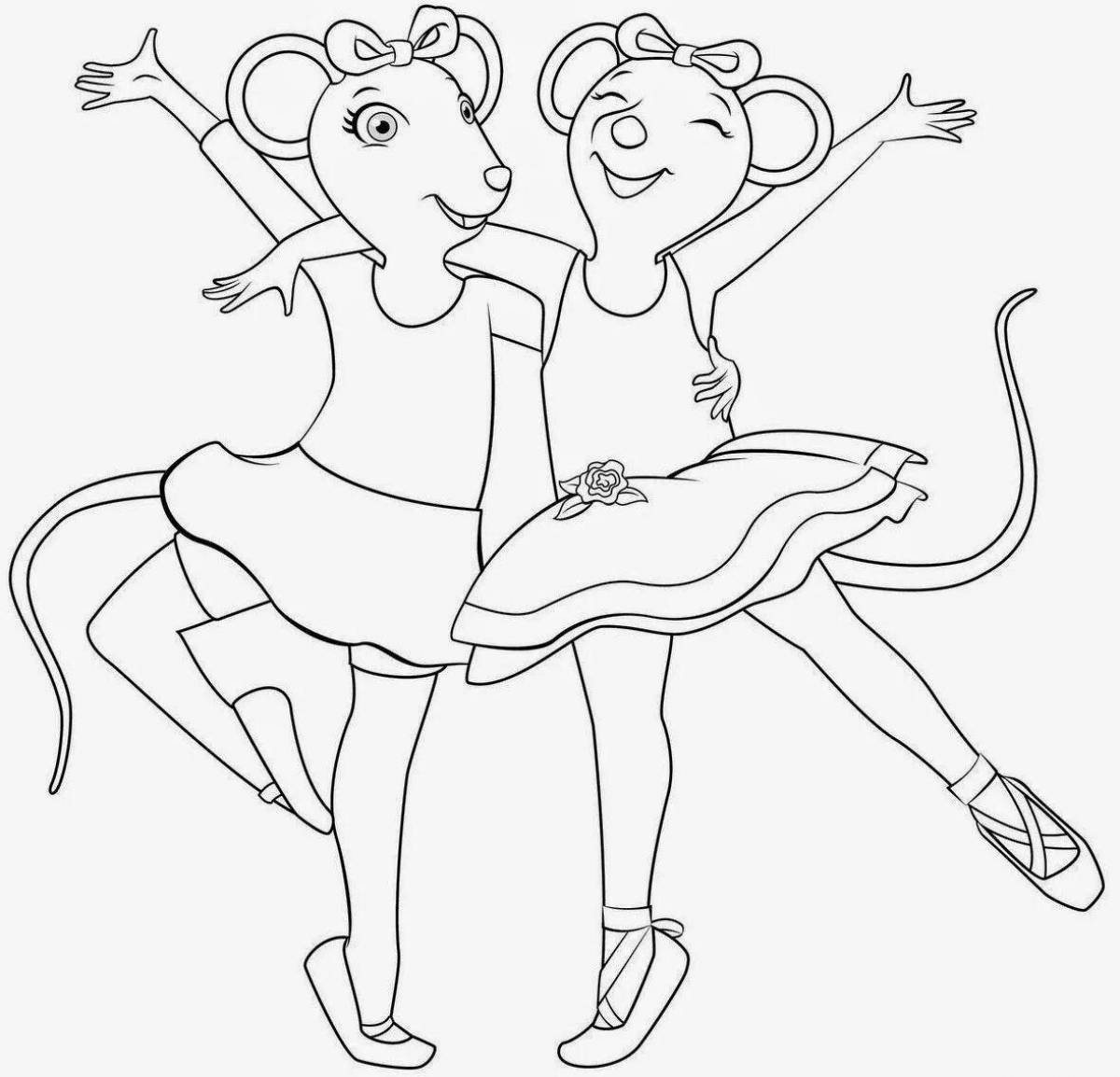 Amazing ballet coloring book for kids