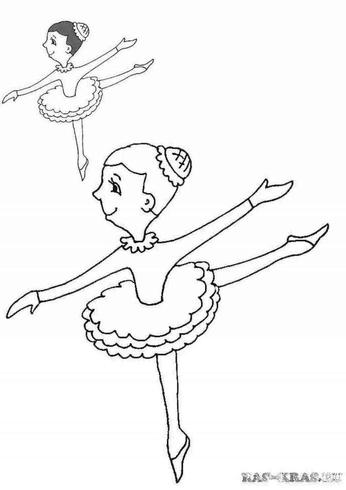 Amazing ballet coloring pages for kids