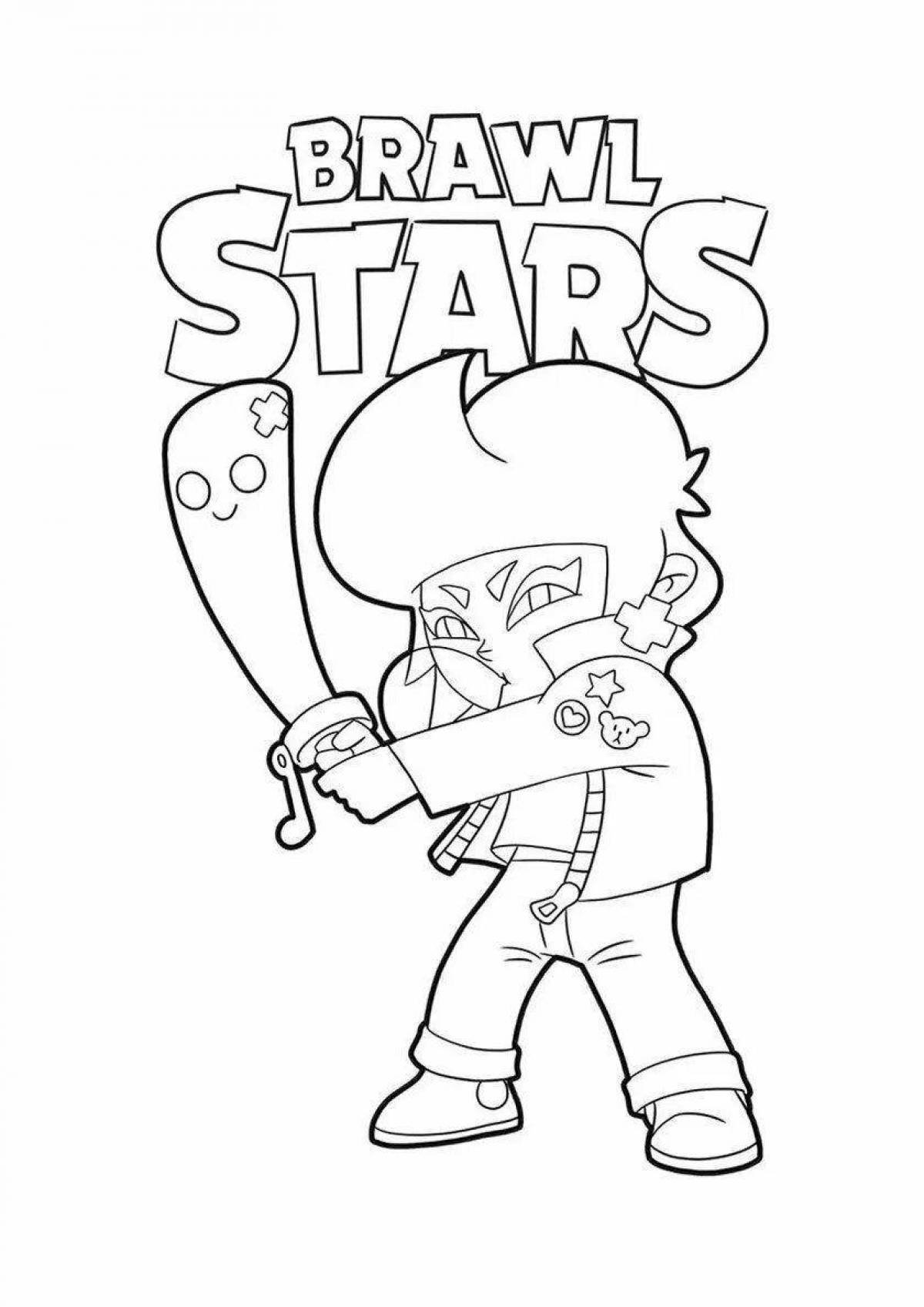 Exciting coloring pages with bravo stars stickers