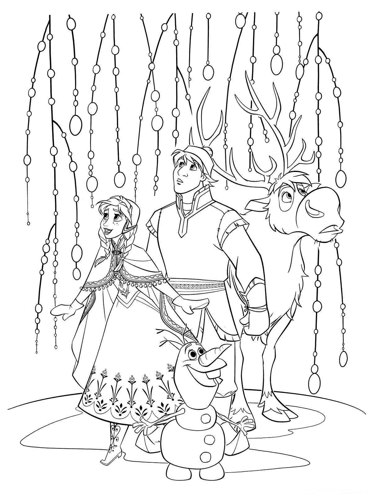 Wonderful snow queen coloring book