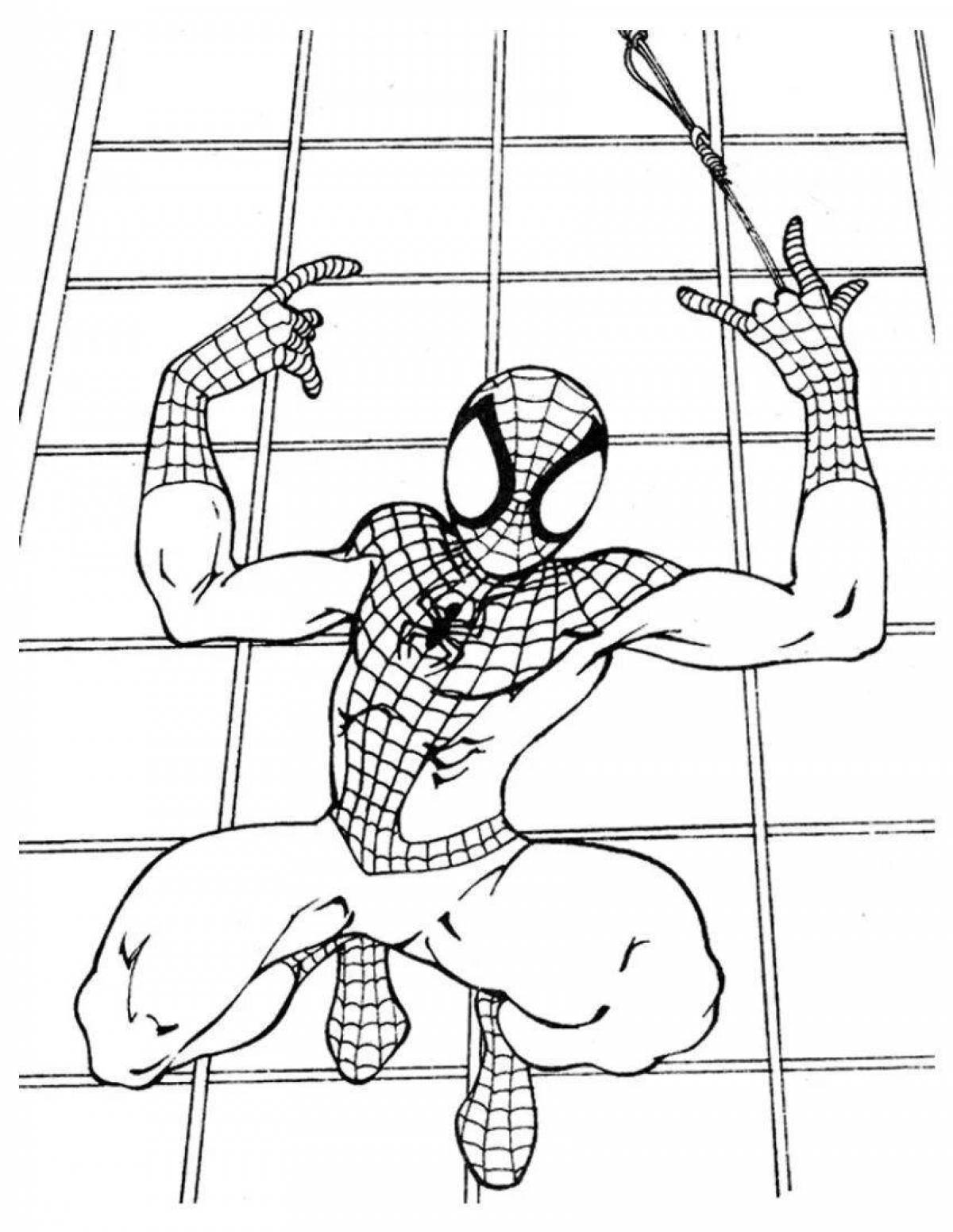 Coloring book wonderful spider-man