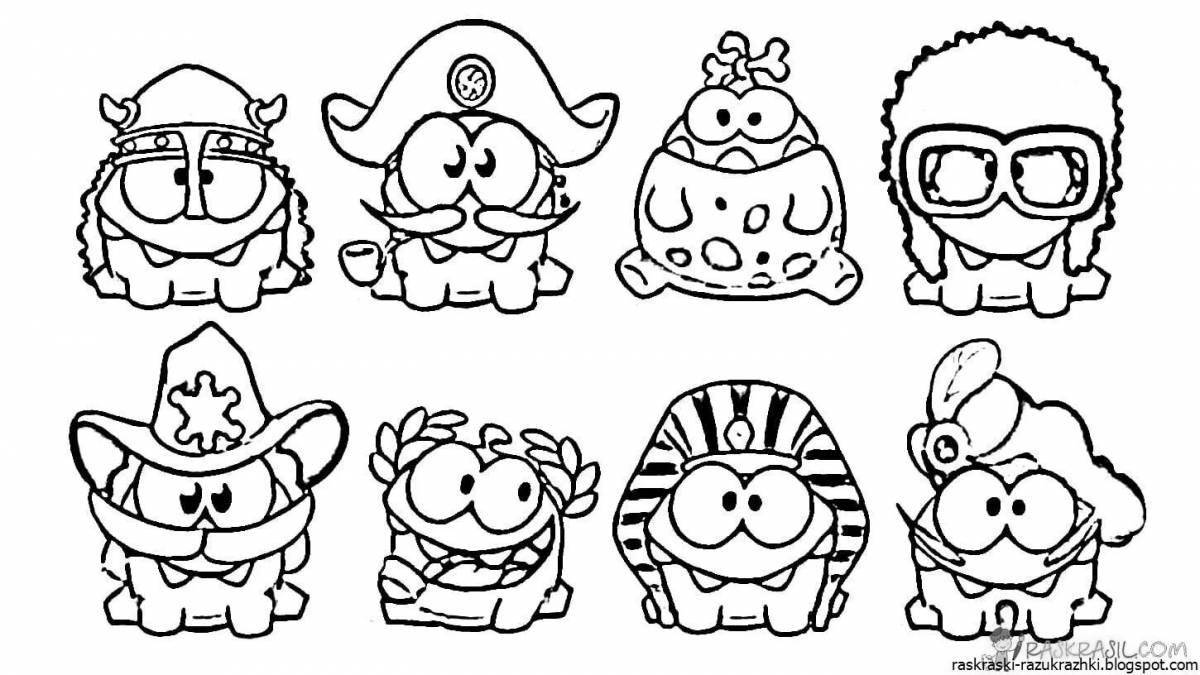 Colorful coloring stickers for preschoolers
