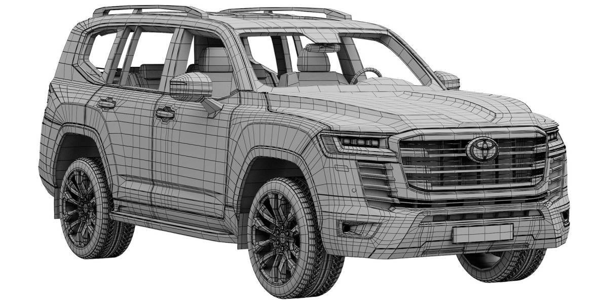 Land cruiser 300 shiny coloring