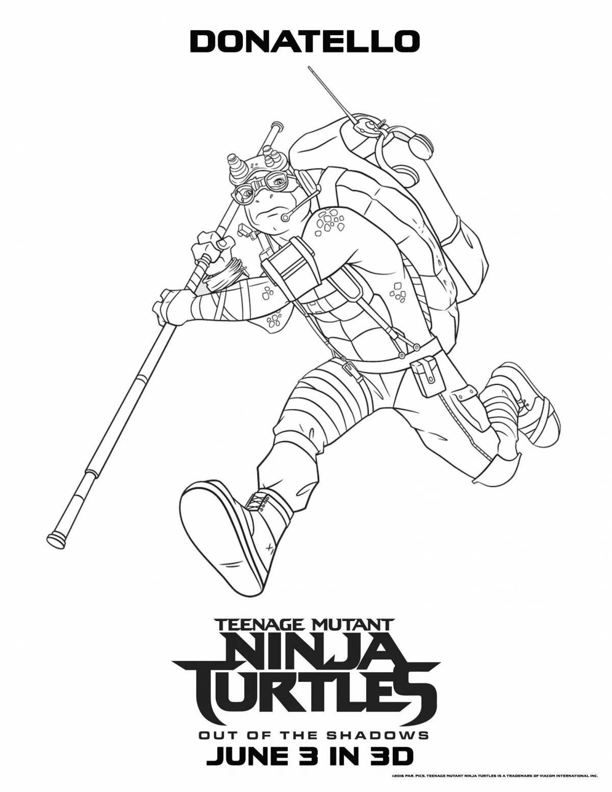 Amazing teenage mutant ninja turtles coloring book