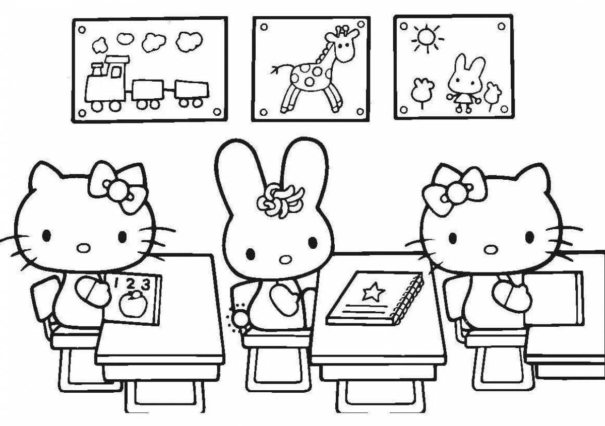 Hello kitty live anime coloring book