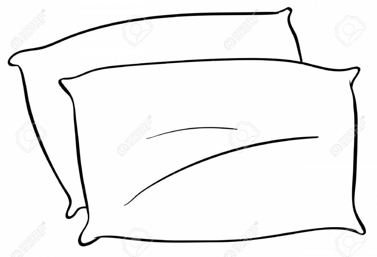 Красочное одеяло и подушка для раскрашивания