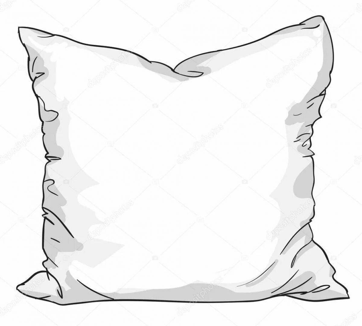 Раскрашенное одеяло и подушка для раскрашивания