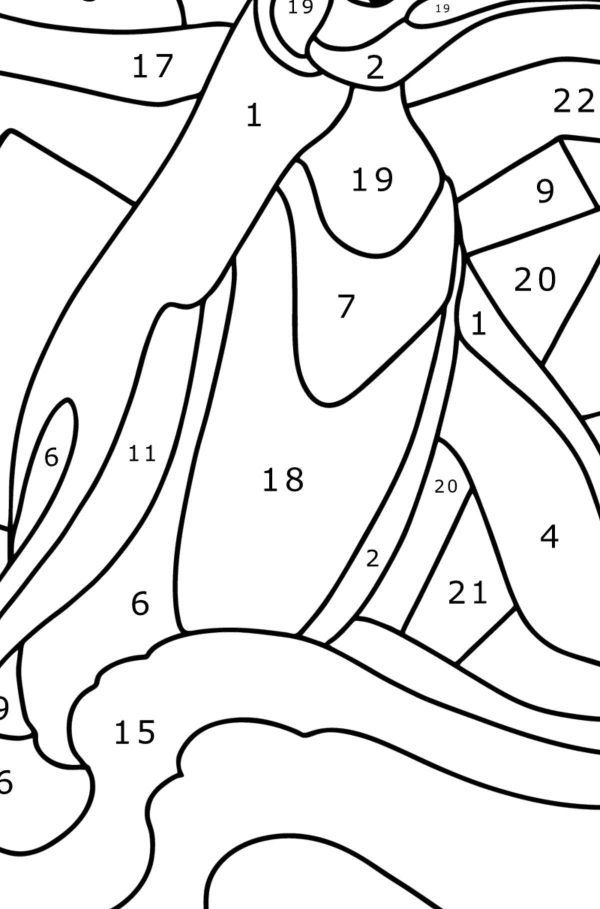Fascinating penguin by number coloring book