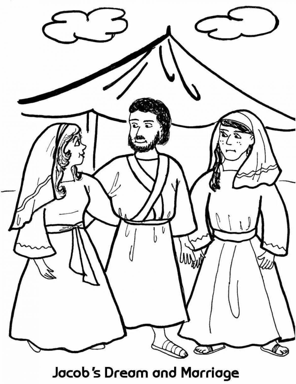 Esau and Jacob holiday coloring book