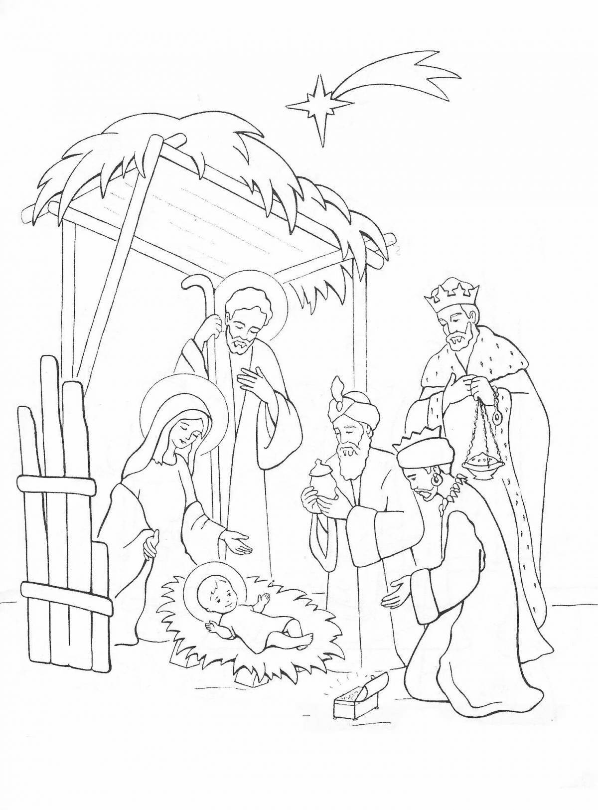 Photo Dazzling Orthodox Christmas coloring book
