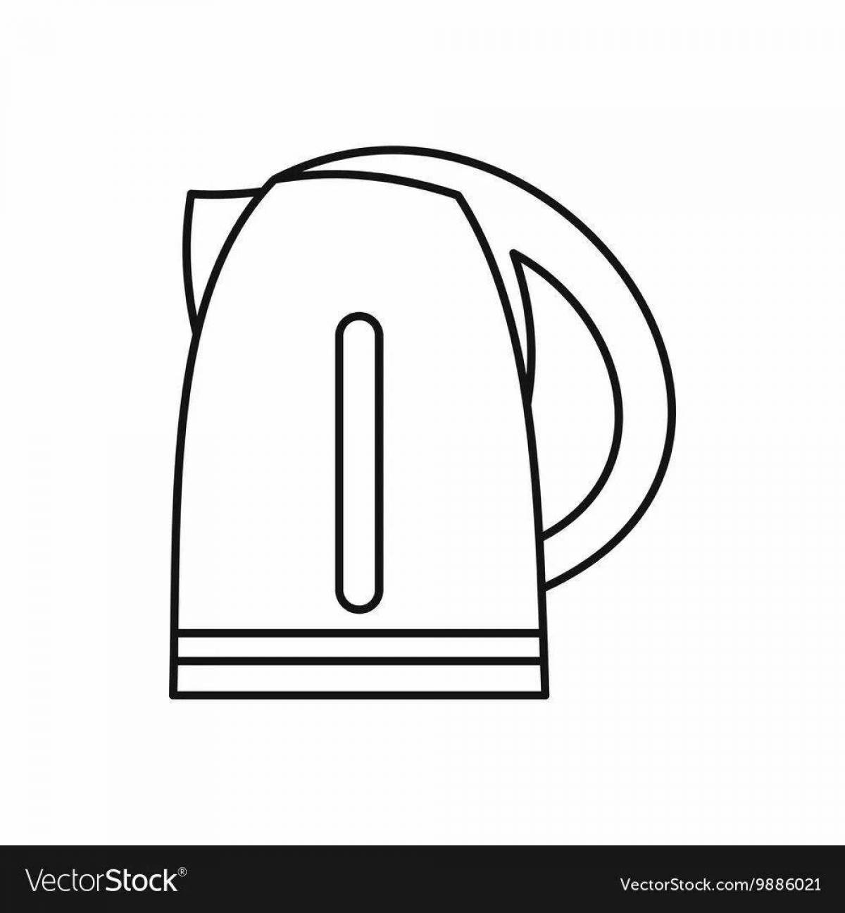 Fun coloring electric kettle for kids